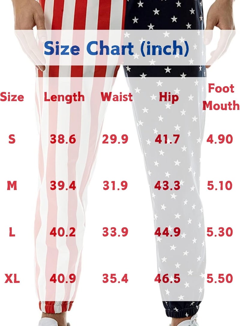 GRAJTCIN American Flag Pants Unisex USA Patriotic Joggers Pants Casual Sport Sweatpants Baggy Pants - Image 2